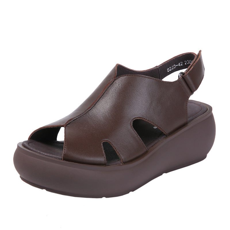 Zomersandalen Met Vishak En Plateauzool | Cadeau Schoenen