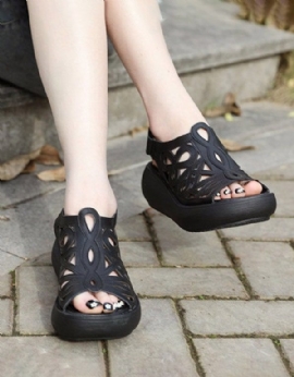 Zomerse Slingback Wedge Sandalen Voor Dames