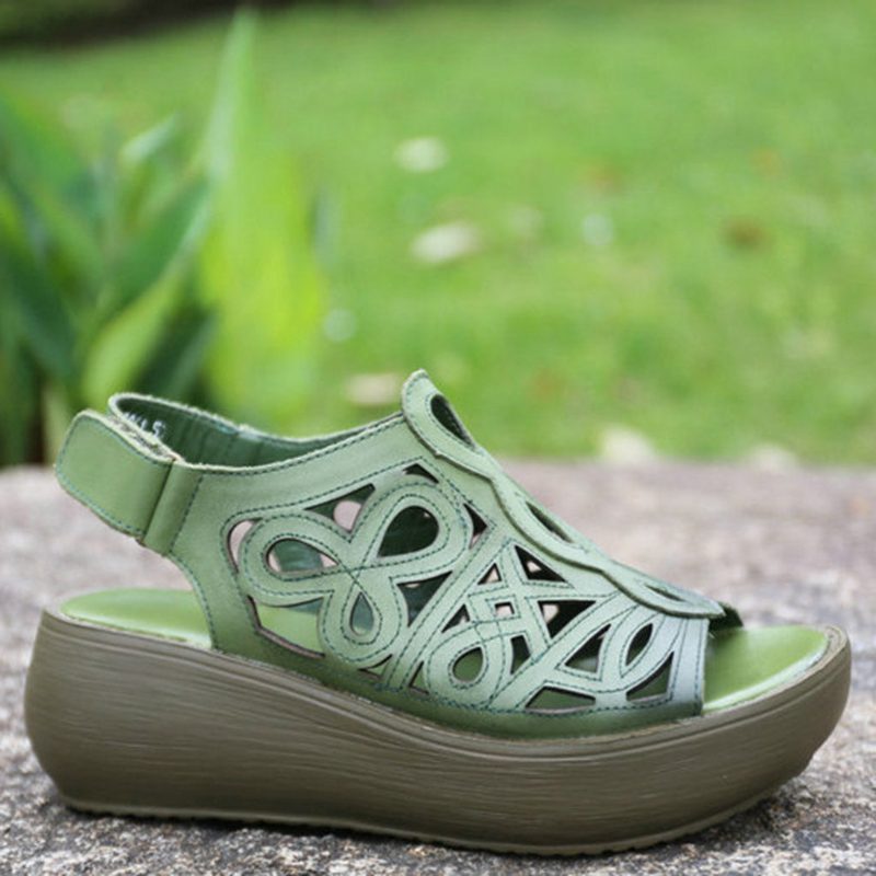 Zomerse Slingback Wedge Sandalen Voor Dames