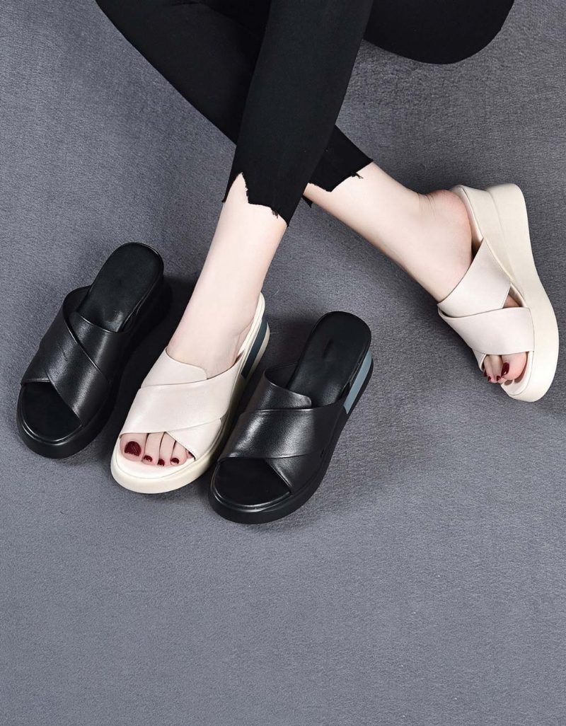 Zomervakantie Retro Wedge Slippers