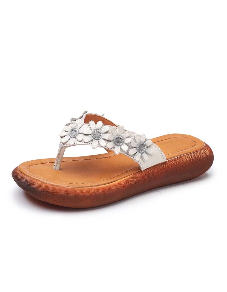 Bloemen Slippers Retro Strandslippers