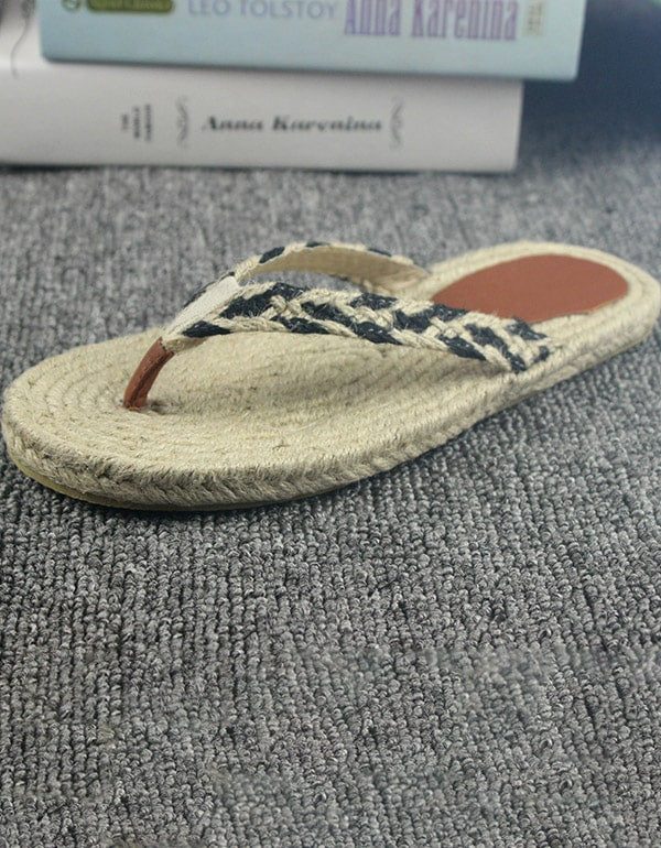 Handgemaakte Geweven Slippers Strand Zomer Slippers