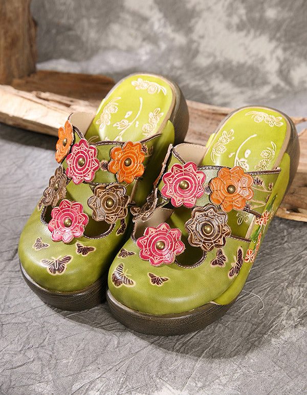 Zomer Platform Retro Etnische Pantoffels 35-42