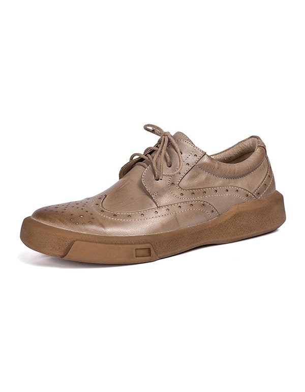 2022 Lente Herfst Brock Leren Oxford Schoenen