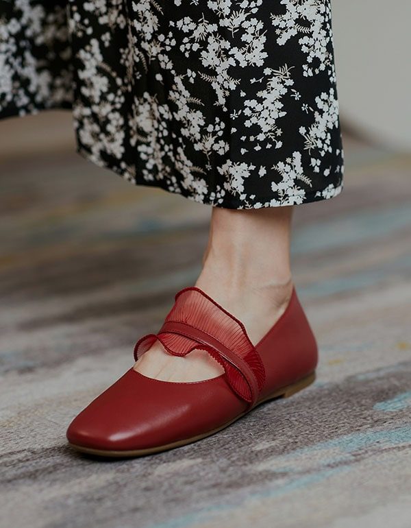 Vrouwen Lente Retro Platte Schoenen Leuk