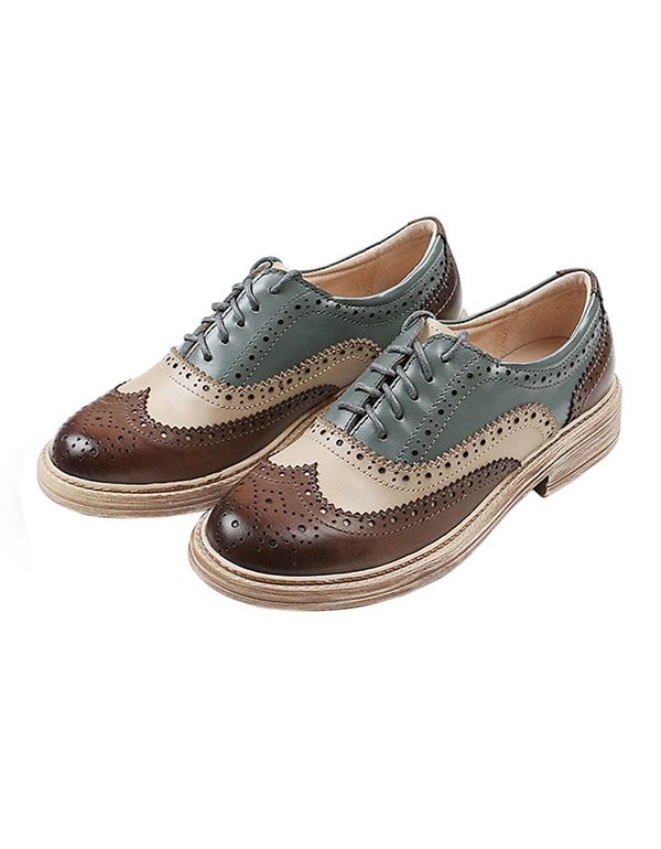 Brock Britse Stijl Oxford Schoenen Voor Dames