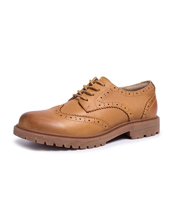 Brock Leer 2022 Lente Herfst Britse Oxford Schoenen