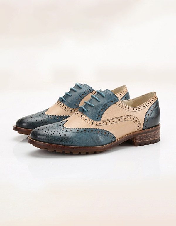 Brock Oxford-schoenen Voor Dames In Britse Stijl