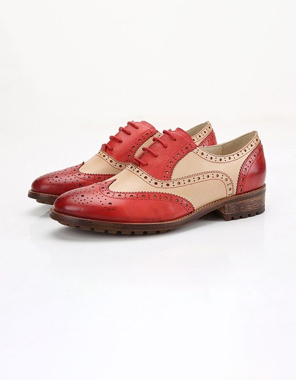 Brock Oxford-schoenen Voor Dames In Britse Stijl