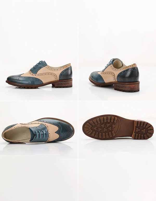 Brock Oxford-schoenen Voor Dames In Britse Stijl