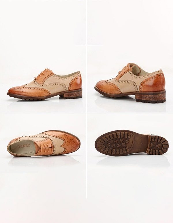 Brock Oxford-schoenen Voor Dames In Britse Stijl