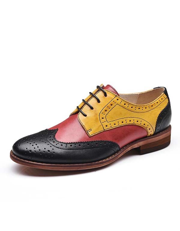 Vintage Brock Britse Oxford-schoenen Voor Dames