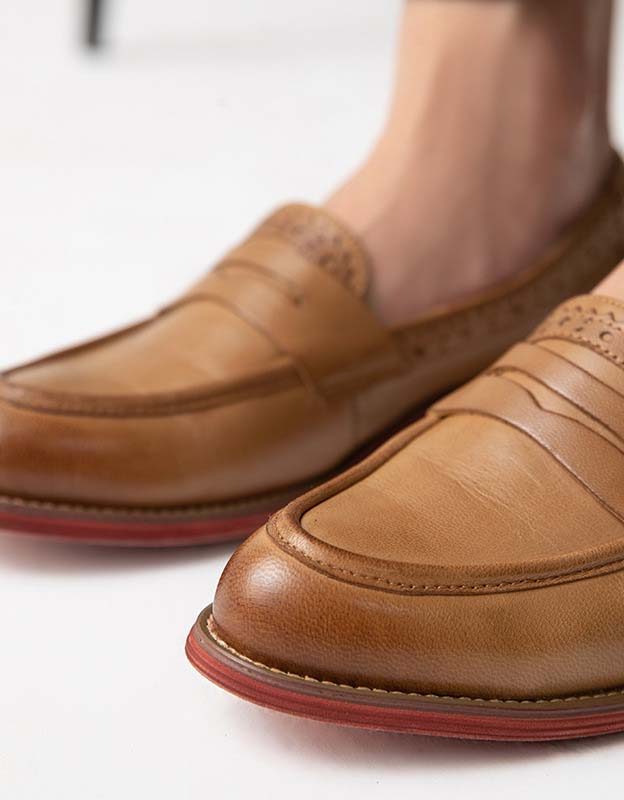 Vintage Oxfords Loafers In Britse Stijl Voor Dames