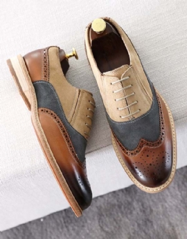 Handgemaakte Britse Bullock Suede Heren Oxfords