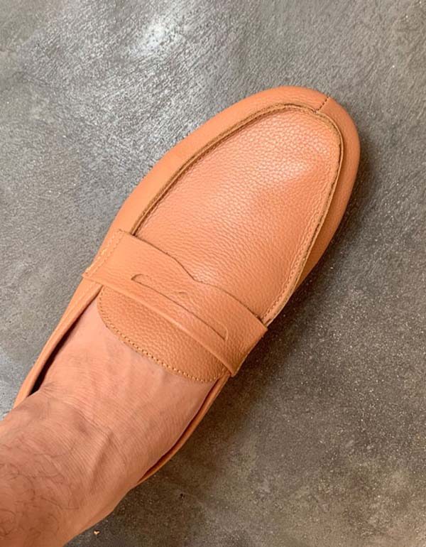 Handgemaakte Retro Zachte Leren Loafers Voor Heren